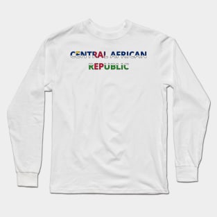 Drapeau  Central African Republic Long Sleeve T-Shirt